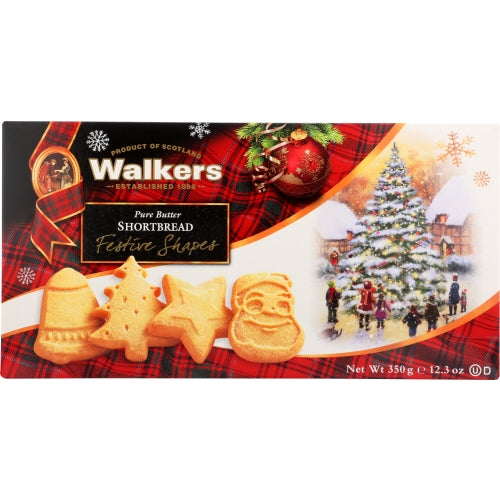 Walkers, Shortbread Festv Shape, 12.3 Oz(Case Of 12)