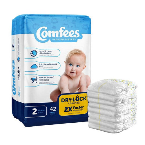 Attends, Premium Baby Diapers With Total Fit System For Boys And Girls Size 2, Count of 42