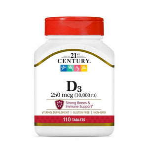 21st Century, Vitamin D3, 250 Mcg, 110 Tabs