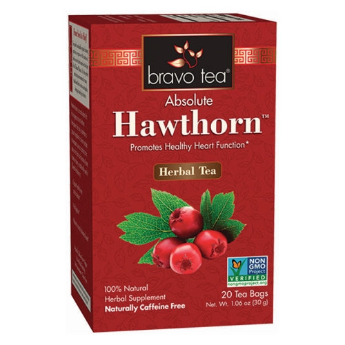 Bravo Tea & Herbs, Absolute Hawthorn Berry Herbal Tea, 20 Bags