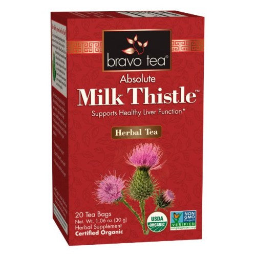 Bravo Tea & Herbs, Organic Milk Thistle Tea, 20 Bags