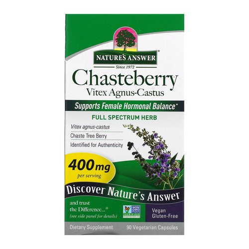 Nature's Answer, Chasteberry Vitex Agnus-Castus, 400 Mg, 90 Veg Caps