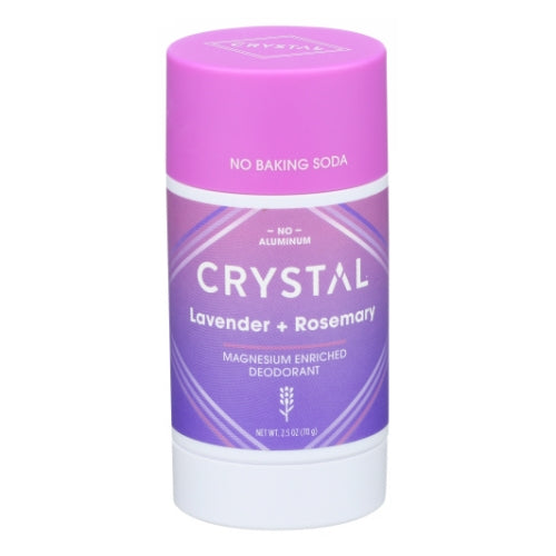 Crystal, Magnesium Enriched Deodorant Stick Lavender Plus Rosemary, 2.5 Oz