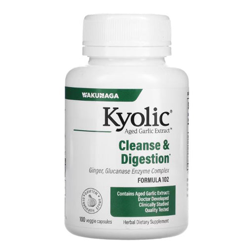 Kyolic, Aged Garlic Extract Cleanse And Digestion Formula 102, 100 Veg Caps