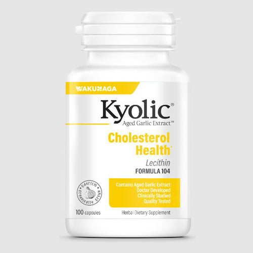 Kyolic, Aged Garlic Extract Cholesterol Health With Lecithin Formula 104, 100 Caps