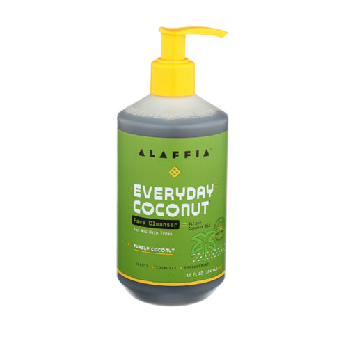 Alaffia, Everyday Coconut Face Cleanser, 12 Oz