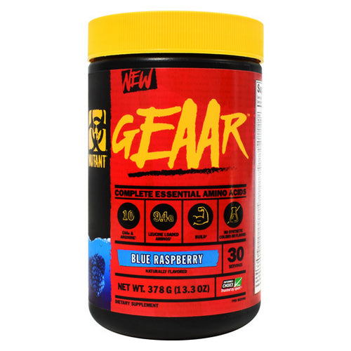 Mutant, Geaar Blue Raspberry, 30 Servings