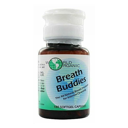 World Organics, Breath Buddies, 180 Softgels