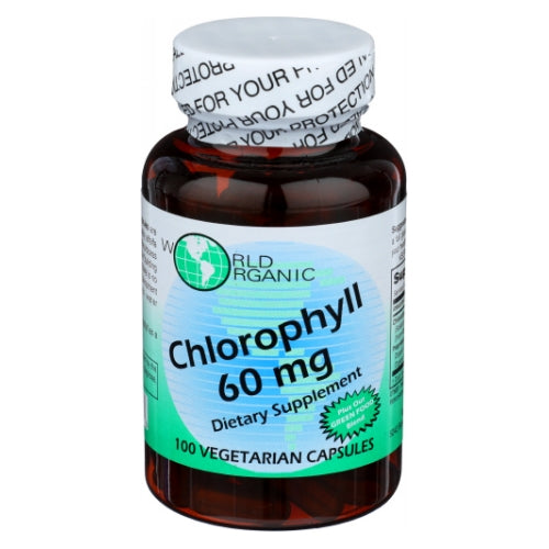 World Organics, Chlorophyll, 100 Mg, 100 Caps