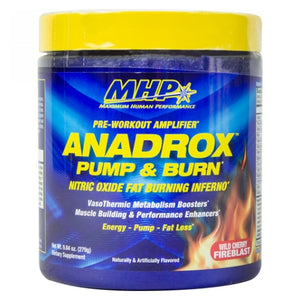 Maximum Human Performance, Anadrox Pump & Burn Wild Cherry, 30 Servings