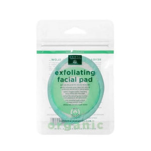 Earth Therapeutics, White Organic Cotton Exfoliating Facial Pad, 1 Unit