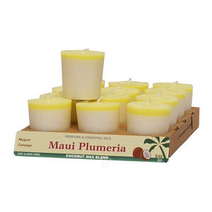 Aloha Bay, Votives Maui Plumeria, 12 Count