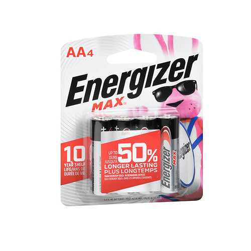 Energizer, Max Alkaline Batteries Aa, 4 Each