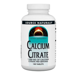 Source Naturals, Calcium Citrate, 1000 MG, 180 Tabs