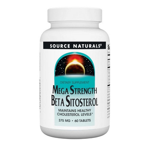 Source Naturals, Beta Sitosterol Mega Strength, 375 Mg, 60 Tabs