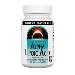 Source Naturals, Alpha Lipoic Acid, 300 MG, Timed Release 30 Tabs