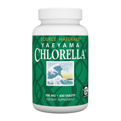 Source Naturals, Chlorella, 200 MG, From Yaeyama 600 Tabs