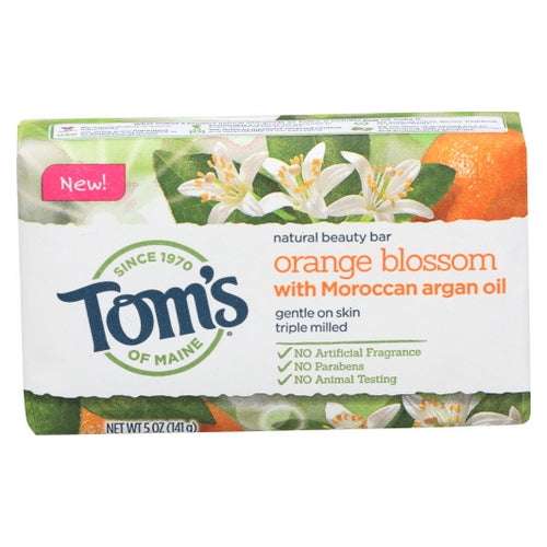 Tom's Of Maine, Orange Blossom Natural Beauty Bar Soap, 5 Oz (Case of 3)