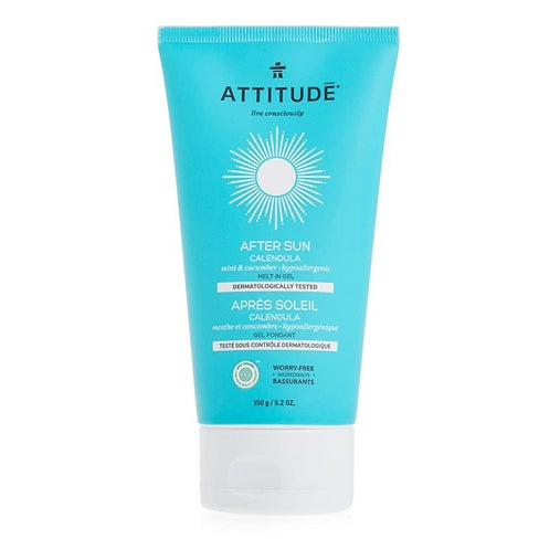Attitude, After Sun Gel with Calendula Mint and Cucumber, 5.2 Oz