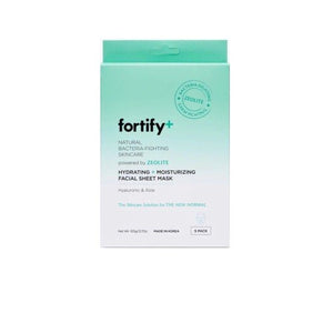 Fortify, Natural Germ Fighting Skincare Hydrating And Protecting Facial Sheet Mask, 5 Packets