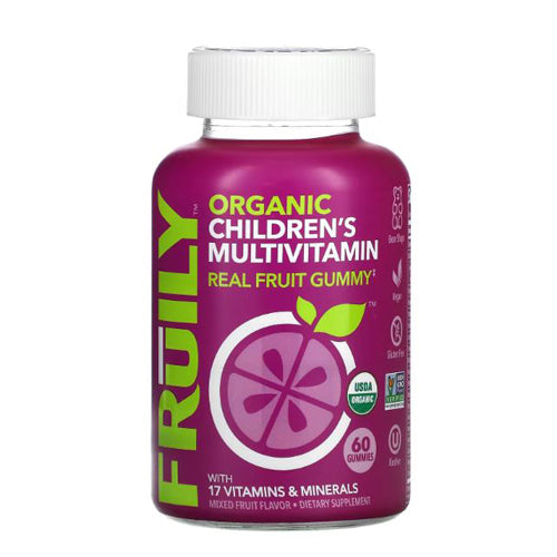 Fruily, Organic Children's Multivitamin Mixed Fruit, 60 Gummies