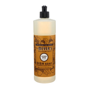 Mrs. Meyer's, Liquid Dish Soap Acorn Spice Scent, 16 Oz (Case of 6)