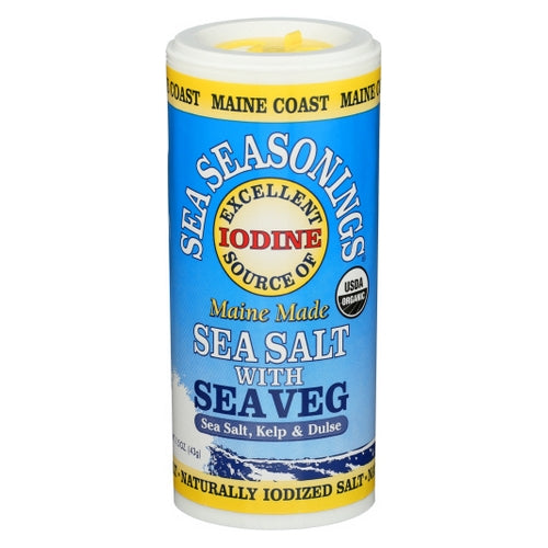 Maine Coast Sea Vegetables, Sea Seasonings Sea Salt with Sea Veg, 1 Oz