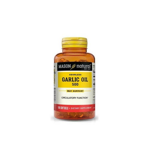 Mason, Garlic Oil, 500mg, Odorless 100 Soft Gels
