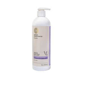 Shea Radiance, African Black Body Wash, Lavender rosemary 16 Oz