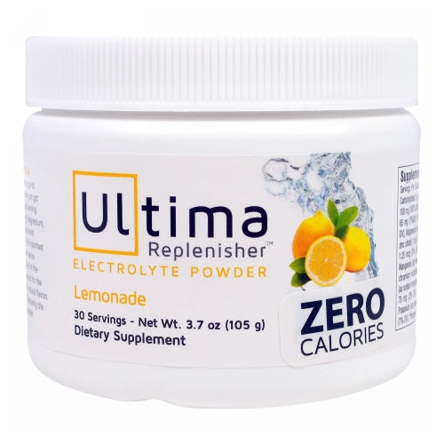 Ultima Replenisher, Electrolyte Drink Mix Canister Lemonade, 30 Servings