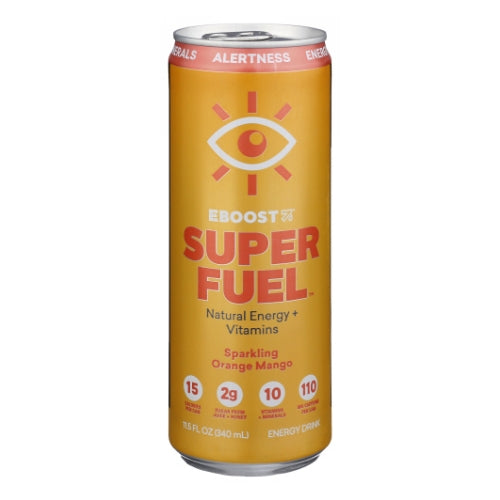 Eboost, Super Fuel Orange Mango, 12 Oz