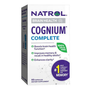 Natrol, Cognium Complete Brain Health, 60 Caps