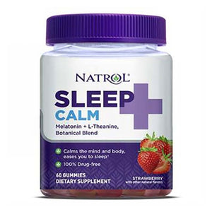 Natrol, Sleep Plus Calm Gummy Strawberry, 60 Gummies