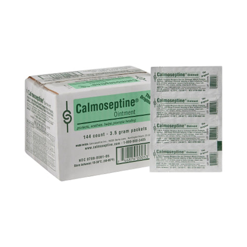 Calmoseptine, Antiseptic Ointment Foil Packets, 0.125 Oz, Box Of 144