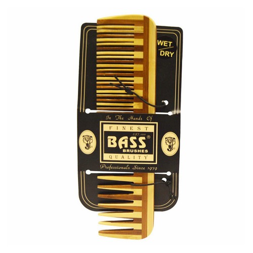 Bass Brushes, Large Wood Comb Wide Tooth Brushes, 1 Count