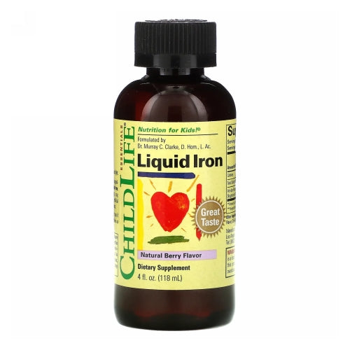 Child Life Essentials, Liquid Iron Natural Berry, 4 Oz