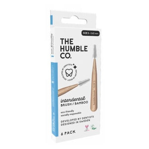 The Humble Co, Interdental Brush Standard 0.60mm Blue, 8 Count