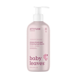 Attitude, Baby Leaves 2-in-1 Shampoo Fragance-Free, 16 Oz