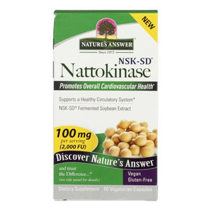 Nature's Answer, Nattokinase, 100 Mg, 60 Veg Caps
