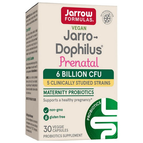 Jarrow Formulas, Jarro-Dophilus Prenatal, 6 Billion CFU, 30 Veg Caps