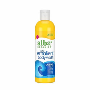 Alba Botanica, Very Emollient Bath & Shower Gel Ocean Surf, 12 Oz