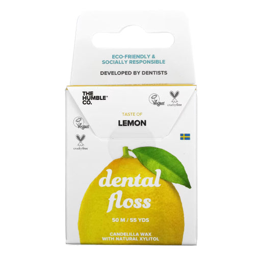 The Humble Co, Dental Floss Lemon 50 M, 54.6 Yards