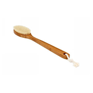 Bass Brushes, Body Care Body Brush 81 Dark Bamboo Oval Style With Natural Bristles, 1 Count