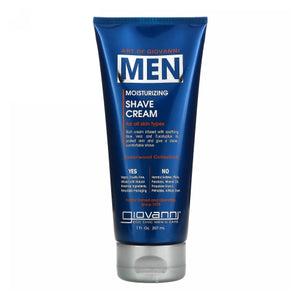 Giovanni Cosmetics, Men Moisturizing Shave Cream Cedarwood Collection, 7 Oz