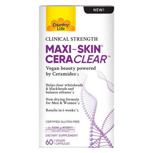 Country Life, Maxi-Skin Cera Clear, 60 Vegan Capsules