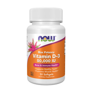 Now Foods, Vitamin D-3, 50,000 IU, 50 Softgels