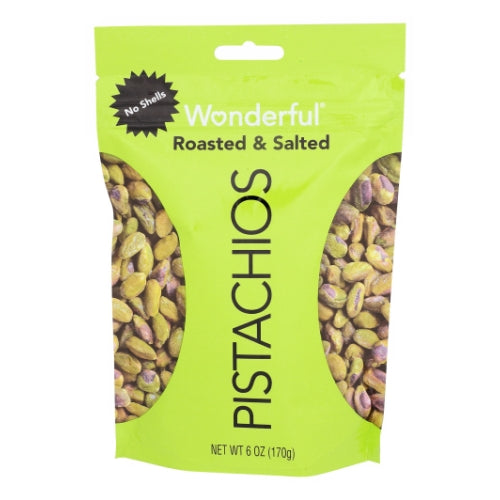 Wonderful Pistachios, Roasted And Salted Shelled Pistachios, 6 Oz
