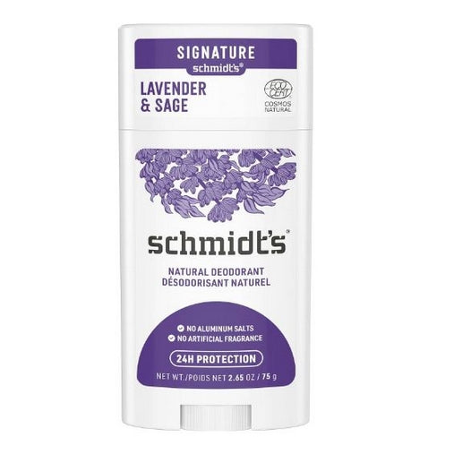 Schmidt's Deodorant, Natural Deodorant Aluminum Free Lavendar And Sage, 2.65 Oz