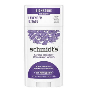 Schmidt's Deodorant, Natural Deodorant Aluminum Free Lavendar And Sage, 2.65 Oz