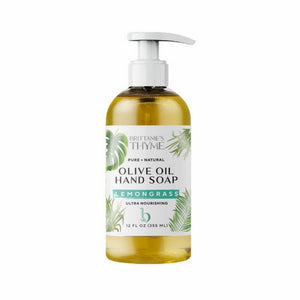 Brittaine's Thyme, Olive Oil Hand Soap Lemongrass, 12 Oz